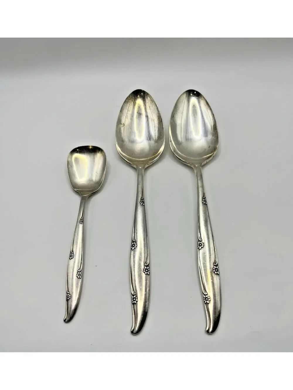Oneida Community Silver Flower Vintage Silverplated Service for 8 with 47 pcs
